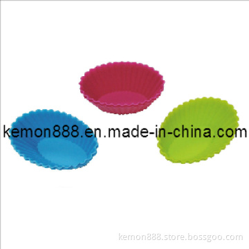 Set of 6PCS Silicon Oval Cupcake Cups